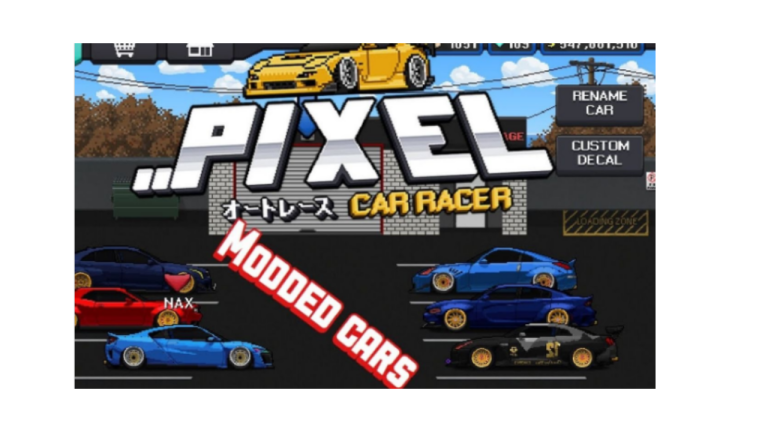  Pixel Car Racer Mod Apk v1.2.3( unlimited money and unlocked cars)